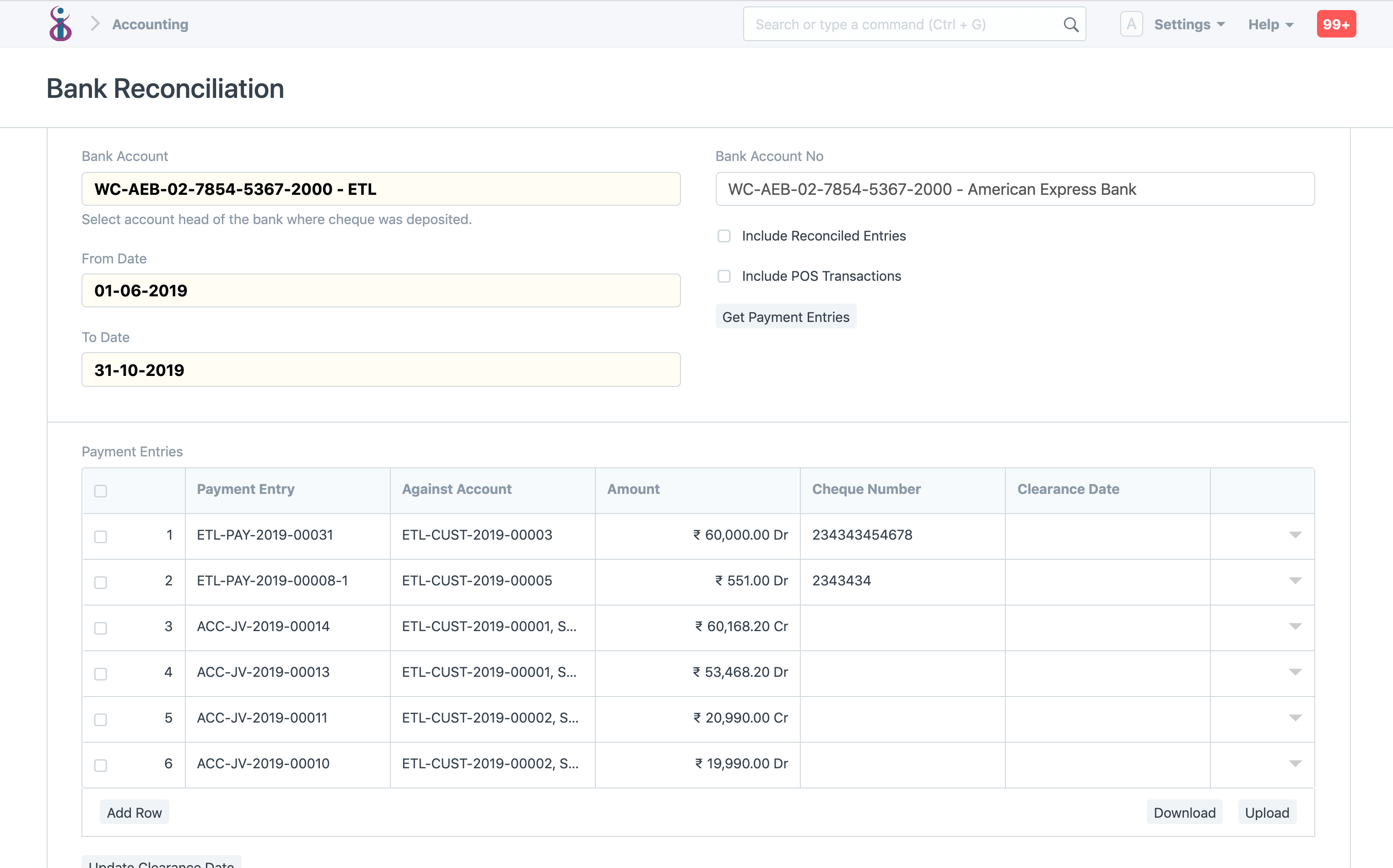Open Source Accounting - Banking