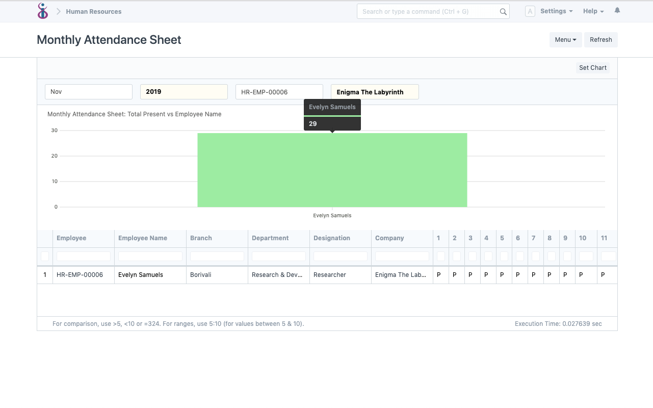 Open Source HRMS and Payroll - Attendance