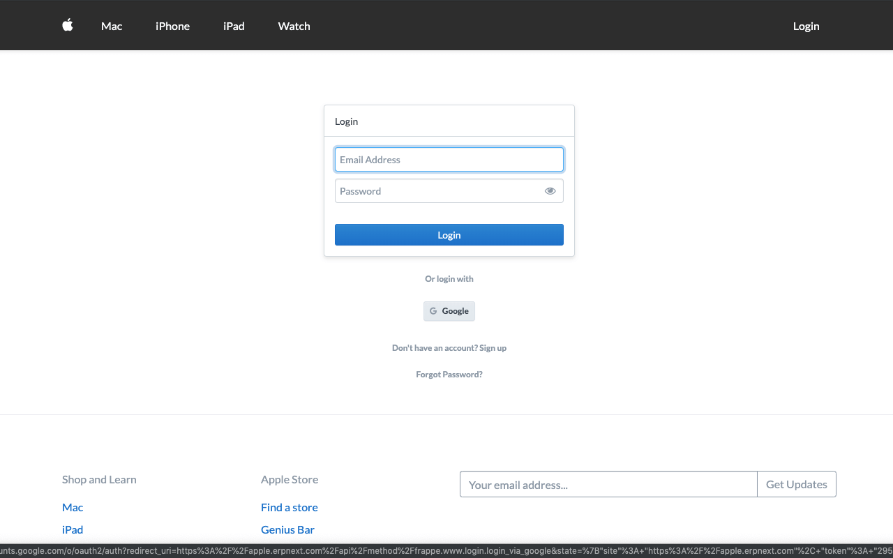 Open Source Website Builder - Social Login Keys