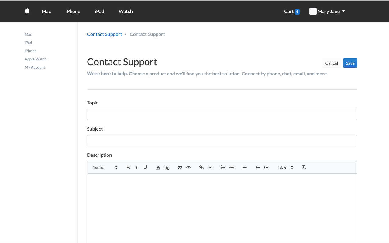 Open Source Website Builder - Web Form